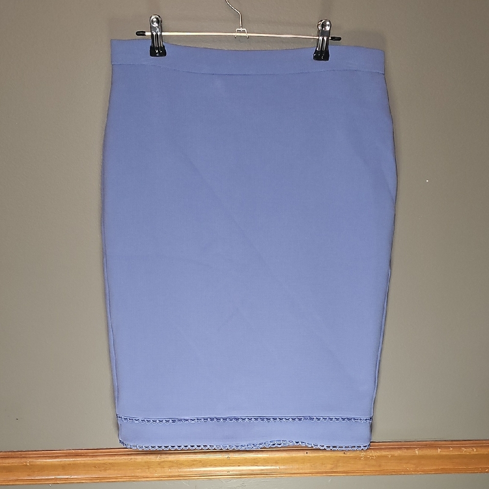 Ann Taylor Periwinkle Midi Skirt